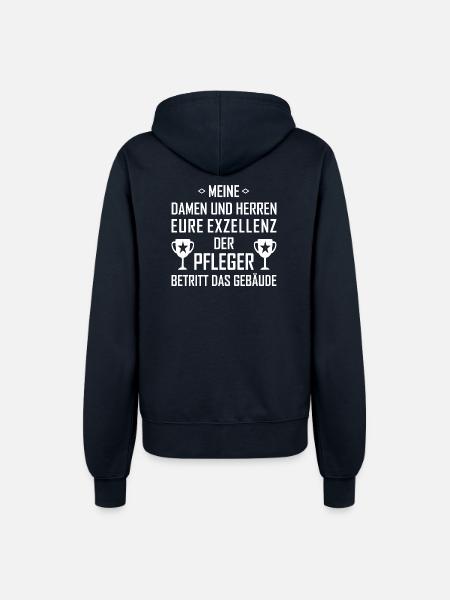 Der Pfleger - Frauen Kapuzenjacke - Navy