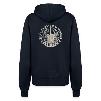 Albin - Frauen Kapuzenjacke - Navy - Hinten - Maraike (178cm)