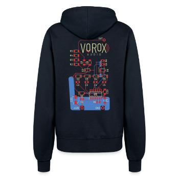 Art du circuit audio sur les circuits imprimés - Veste à capuche Femme - marine - Dos - Maraike (178cm)