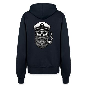 Captain I - Frauen Kapuzenjacke - Navy - Hinten - Maraike (178cm)