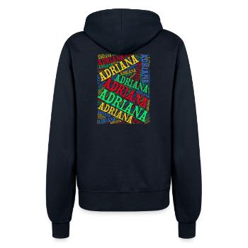 t-shirt Adriana t-shirt wortwolke geschenkidee - Frauen Kapuzenjacke - Navy - Hinten - Maraike (178cm)