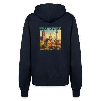 Chemise Frankfurt Skyline - Veste à capuche Femme - marine - Dos - Maraike (178cm)