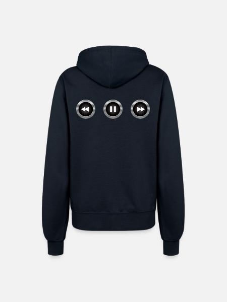 Audio-Steuertasten - Frauen Kapuzenjacke - Navy