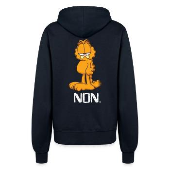 Garfield Non - Frauen Kapuzenjacke - Navy - Hinten - Maraike (178cm)