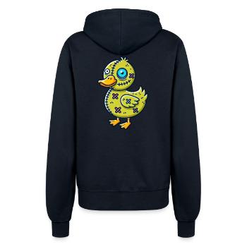 Halloween canard zombie monstre dessin animé - Veste à capuche Femme - marine - Dos - Maraike (178cm)