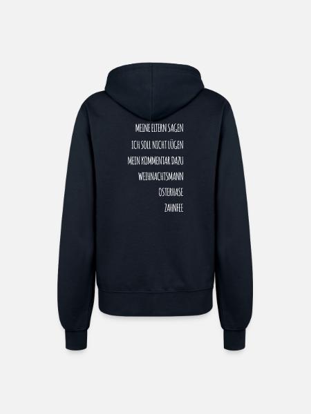 Lustiger Spruch - Frauen Kapuzenjacke - Navy
