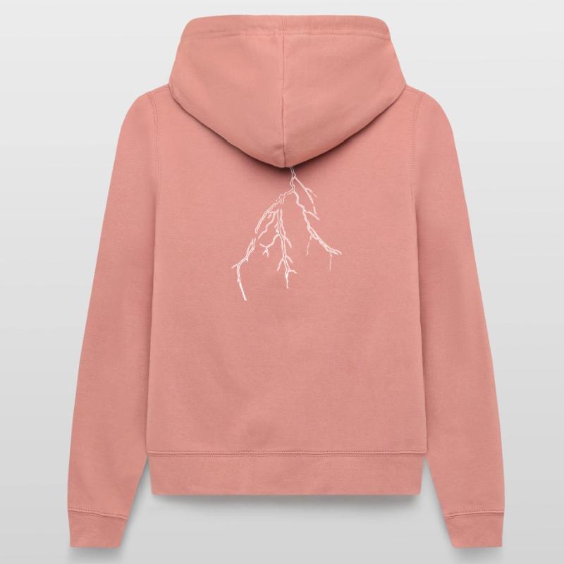 Weather Blitz Vector Thunderstorm front Women’s Hooded Jacket