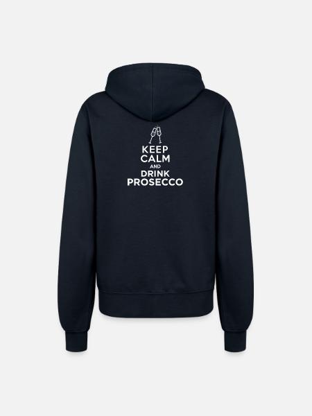 keepcalm prosecco ok - Frauen Kapuzenjacke - Navy
