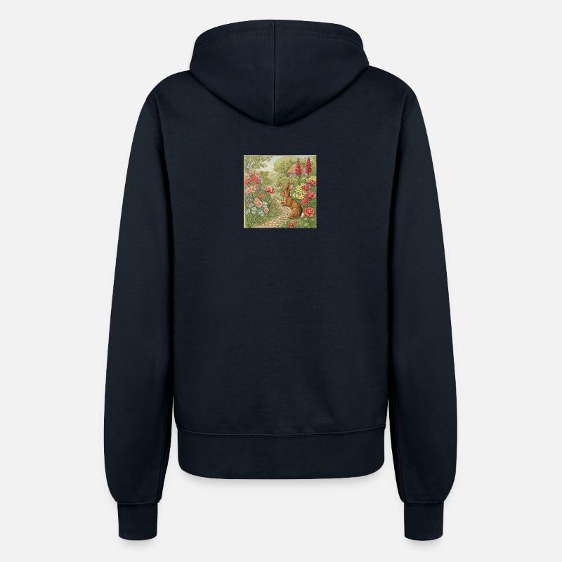 popular elements meshed together - Women’s Hooded Jacket - french navy