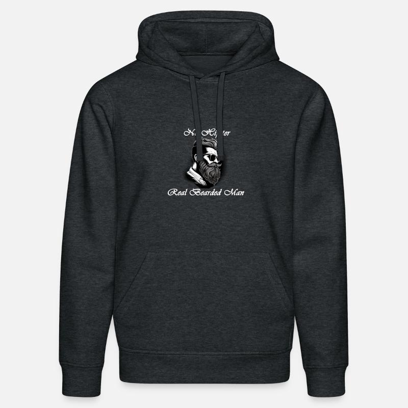 pas de blanc hipster - Sweat à capuche bio DRUMMER Stanley/Stella Unisexe - gris foncé chiné