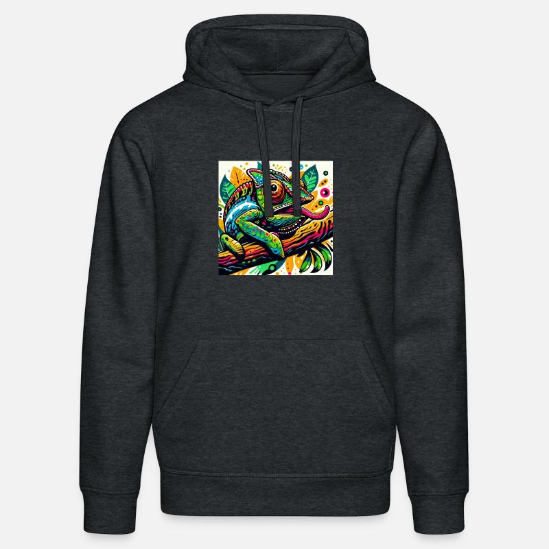 Caméléon - Sweat à capuche bio DRUMMER Stanley/Stella Unisexe - gris foncé chiné