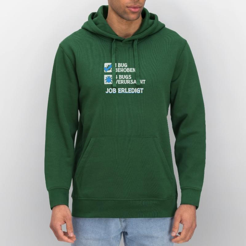 Developer Coden Skripting Bugs Debug Bugfixing Stanley/Stella Unisex Bio-Hoodie DRUMMER 
