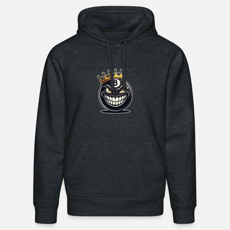 Roi du billard - Sweat à capuche bio DRUMMER Stanley/Stella Unisexe - gris foncé chiné