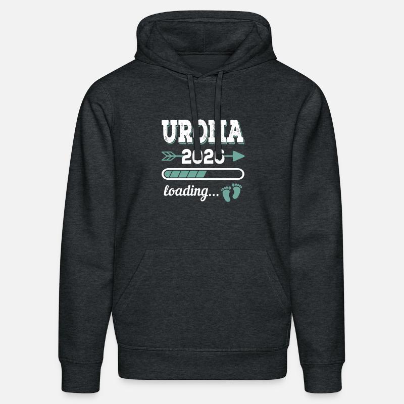 Uroma 2026 Loading Werdende Urgroßmutter Geschenk - Stanley/Stella Unisex Bio-Hoodie DRUMMER  - Dunkelgrau meliert