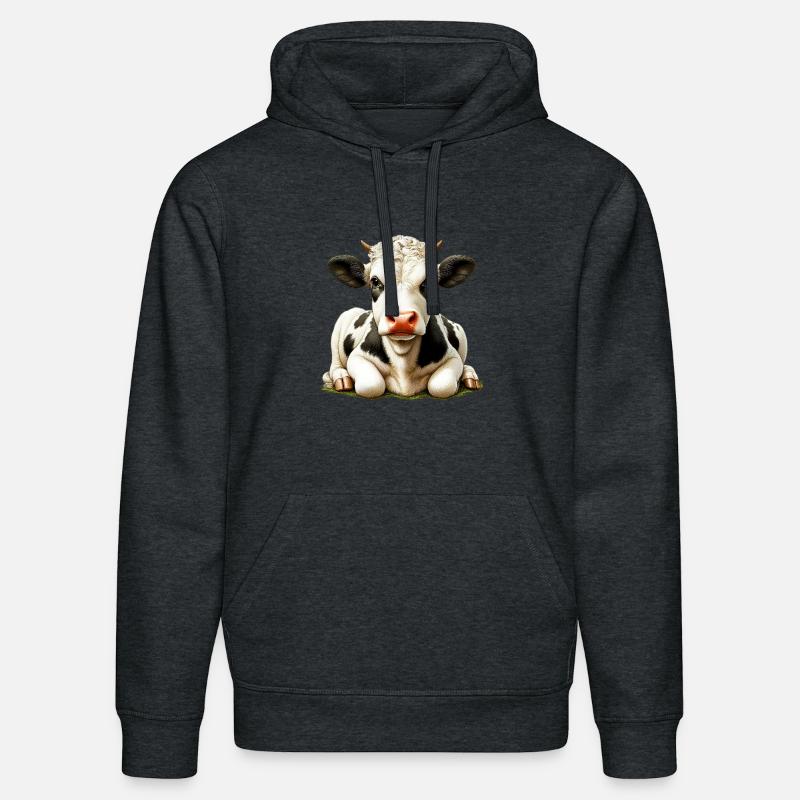 Vache - Sweat à capuche bio DRUMMER Stanley/Stella Unisexe - gris foncé chiné