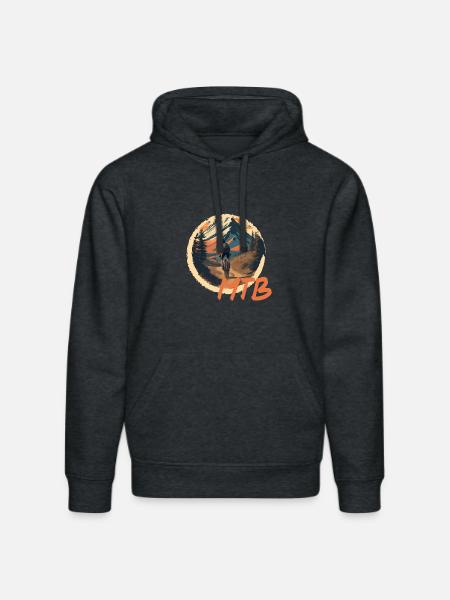 Mountainbike - Stanley/Stella Unisex Bio-Hoodie DRUMMER - Dunkelgrau meliert