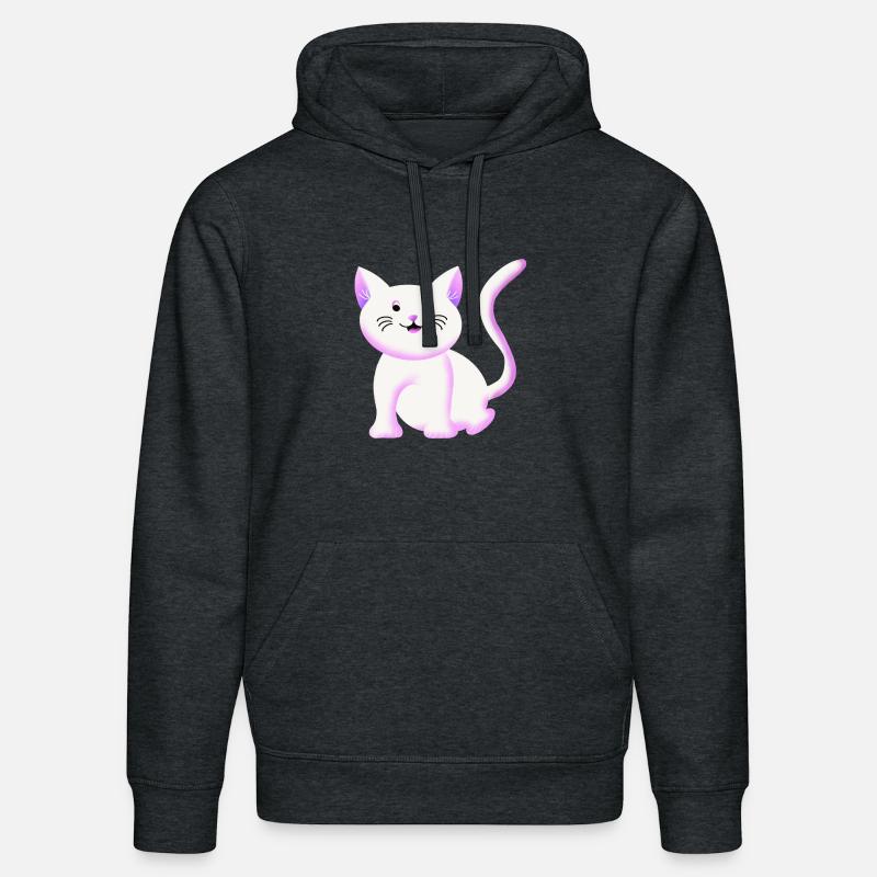 Süßes Kätzchen | Katze | Geschenkidee - Stanley/Stella Unisex Bio-Hoodie DRUMMER - Dunkelgrau meliert