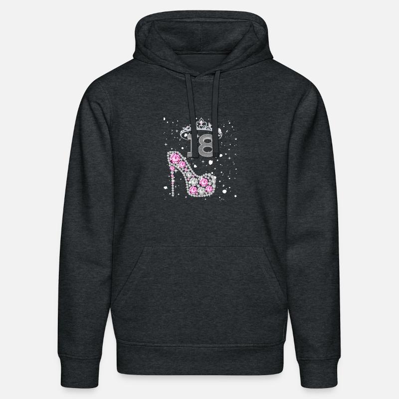 Conception du 18e anniversaire - Sweat à capuche bio DRUMMER Stanley/Stella Unisexe - gris foncé chiné