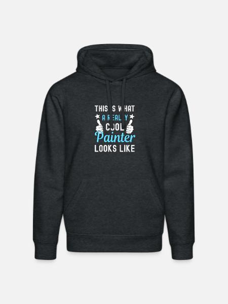 Painter Painter - Stanley/Stella DRUMMER Unisex Organic Hoodie - dark heather grey