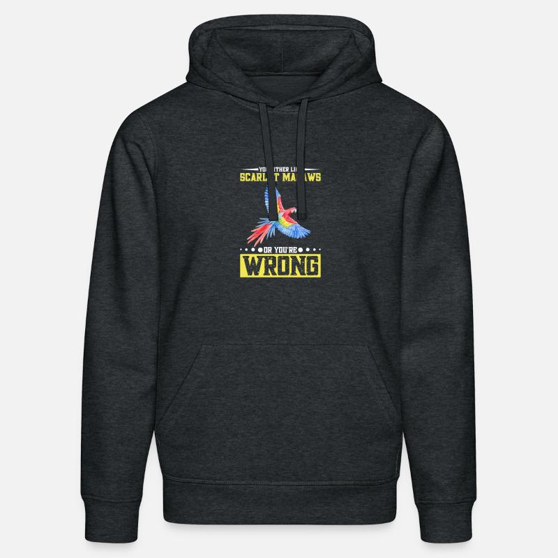 Entweder du magst Scharlacharas oder - Stanley/Stella Unisex Bio-Hoodie DRUMMER  - Dunkelgrau meliert