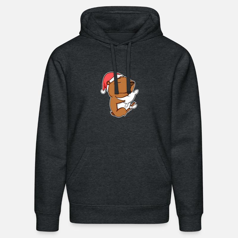 Capybara Cadeau Capybara - Sweat à capuche bio DRUMMER Stanley/Stella Unisexe - gris foncé chiné