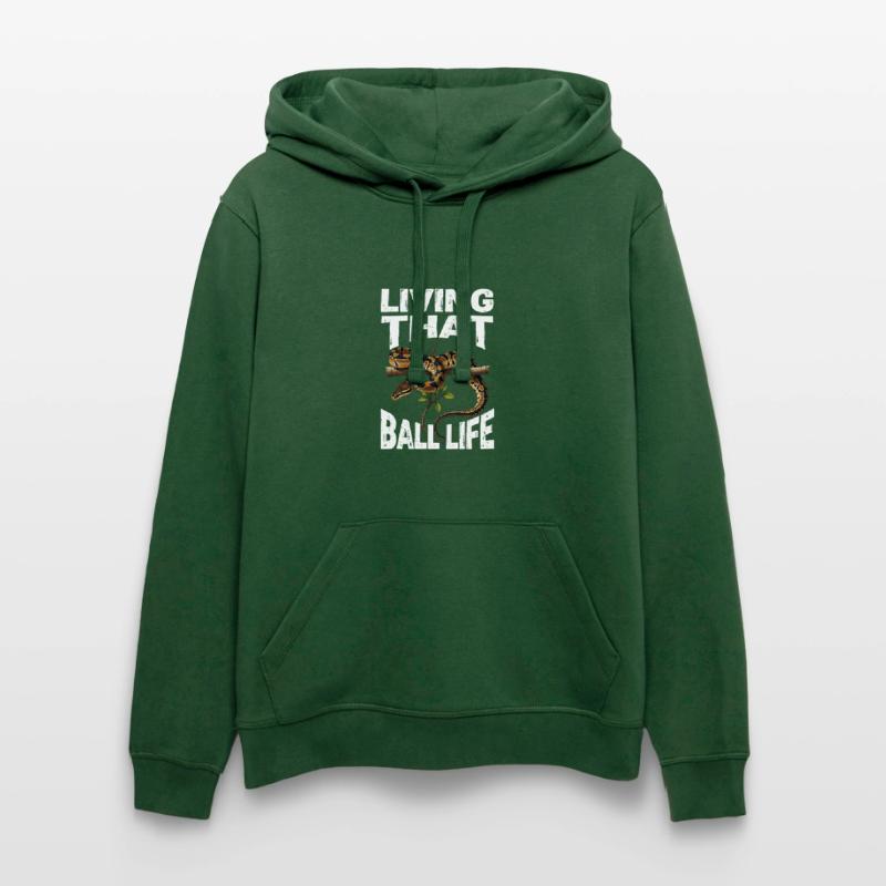 Python roi Serpents Amateurs de terrarium Python Sweat à capuche bio DRUMMER Stanley/Stella Unisexe