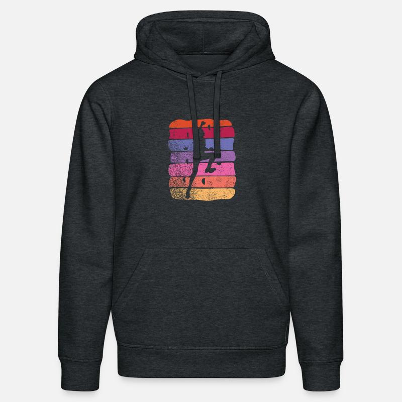 Bloc de bloc de Boulderer - Sweat à capuche bio DRUMMER Stanley/Stella Unisexe - gris foncé chiné