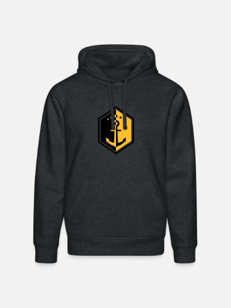 zeeman / marine / boot / zee - Stanley/Stella Uniseks bio-hoodie DRUMMER  - donkergrijs gemêleerd