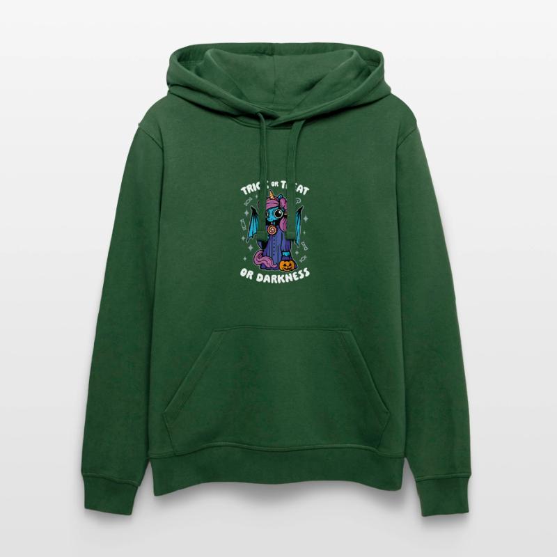 Dunkles süßes Einhorn - Süßes oder Saures oder Dunkelheit Stanley/Stella Unisex Bio-Hoodie DRUMMER 