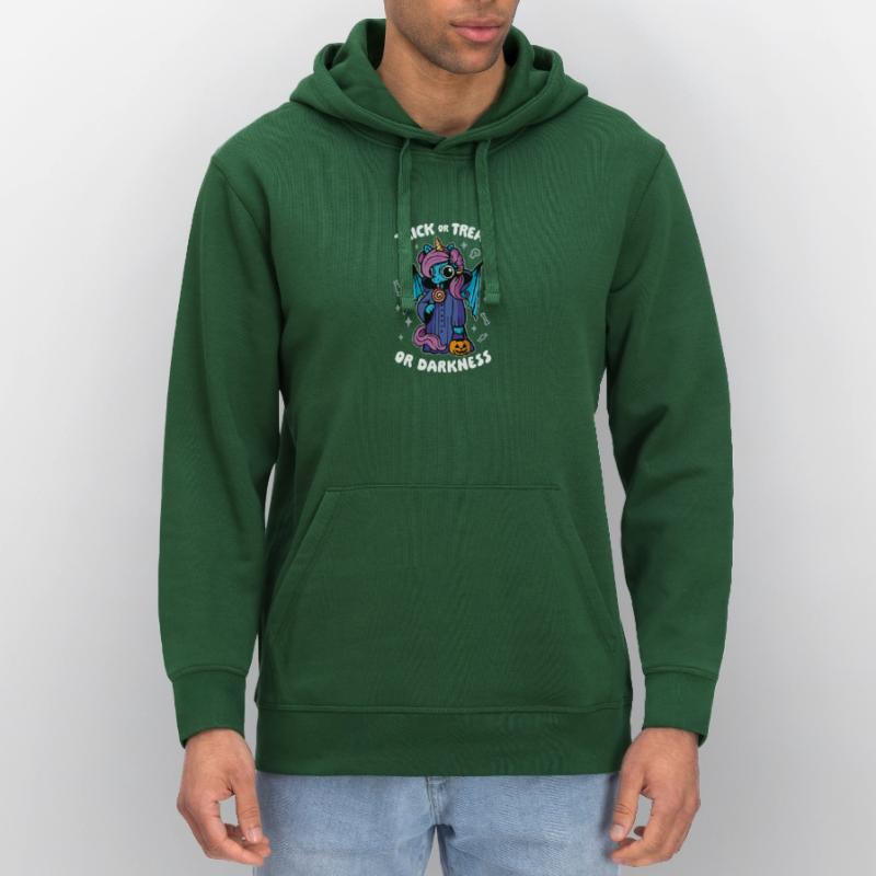 Dunkles süßes Einhorn - Süßes oder Saures oder Dunkelheit Stanley/Stella Unisex Bio-Hoodie DRUMMER 