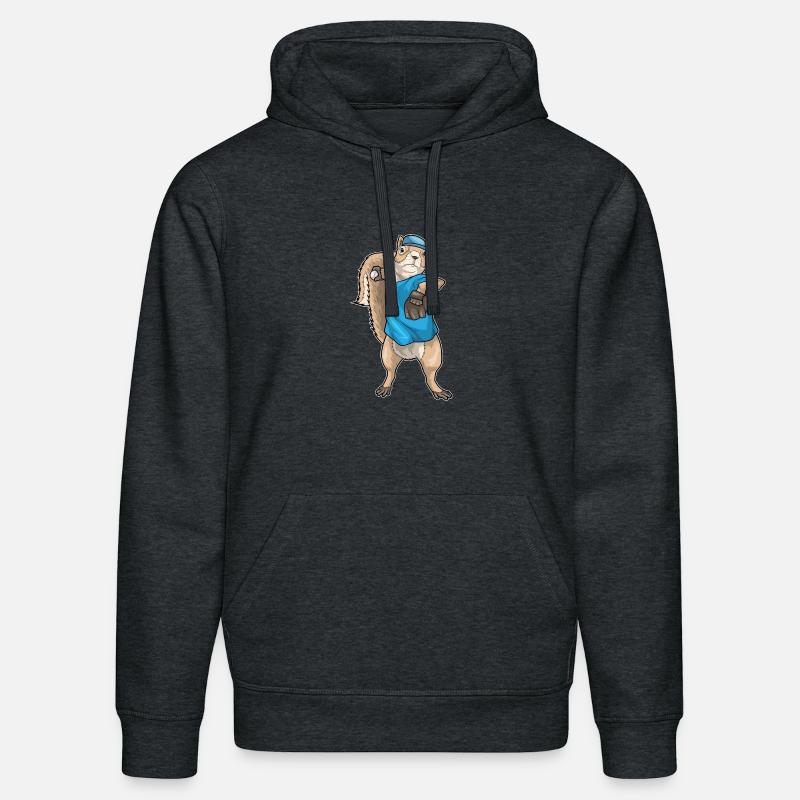 Gant de baseball Squirrel - Sweat à capuche bio DRUMMER Stanley/Stella Unisexe - gris foncé chiné