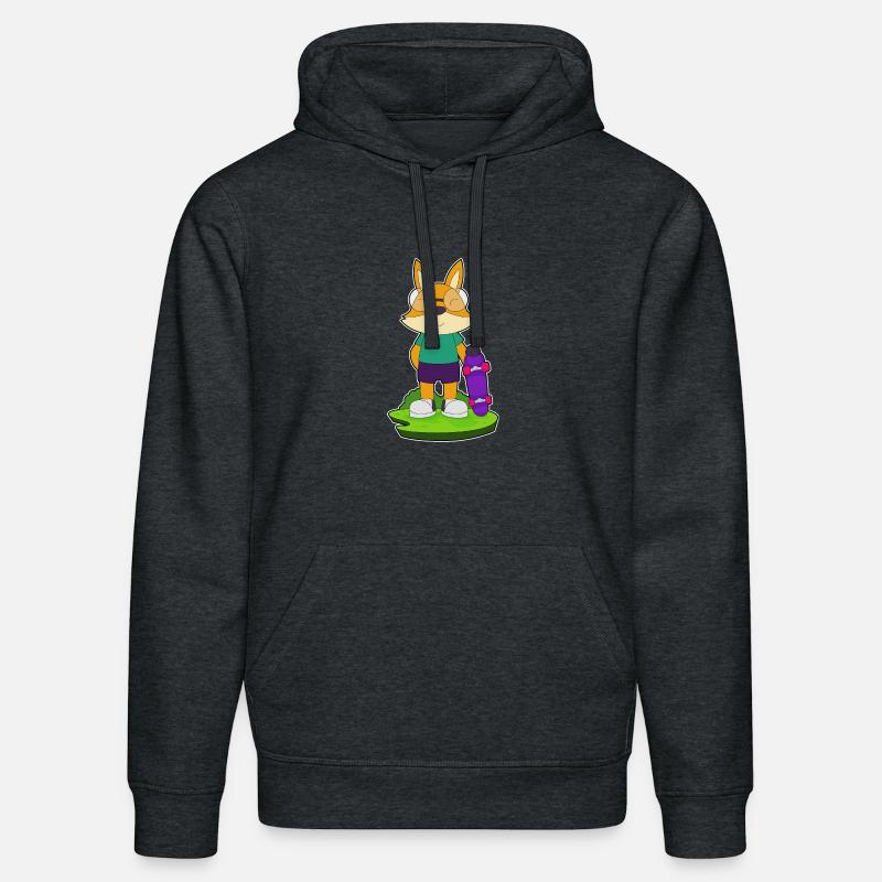 Fox Skater Skateboard - Sweat à capuche bio DRUMMER Stanley/Stella Unisexe - gris foncé chiné