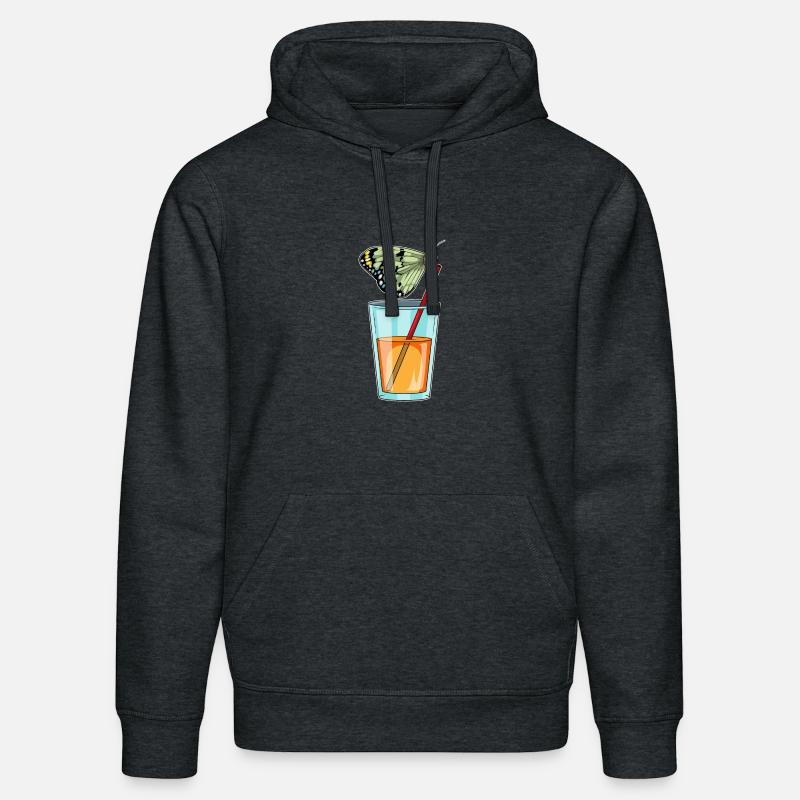 Jus de papillon - Sweat à capuche bio DRUMMER Stanley/Stella Unisexe - gris foncé chiné