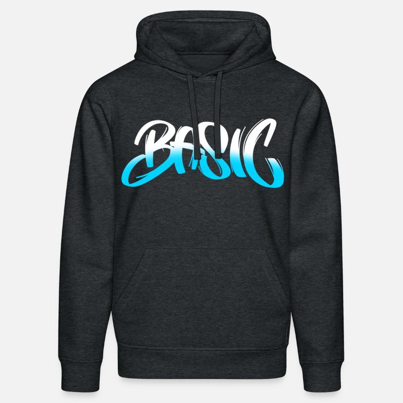 BASIC Graffiti Gradient - Stanley/Stella DRUMMER Unisex Organic Hoodie - dark heather grey