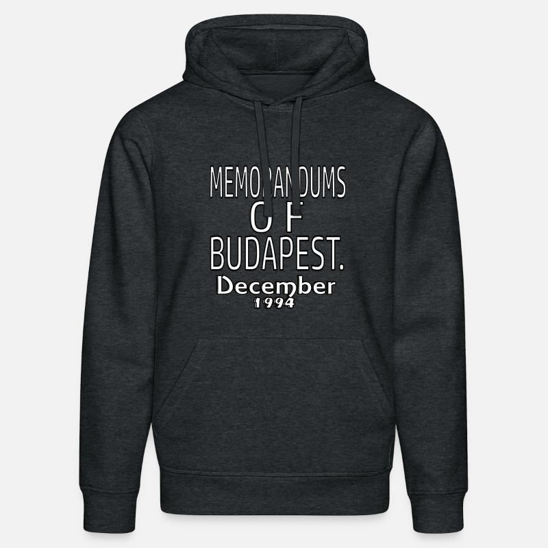 Mémorandums de Budapest - Sweat à capuche bio DRUMMER Stanley/Stella Unisexe - gris foncé chiné