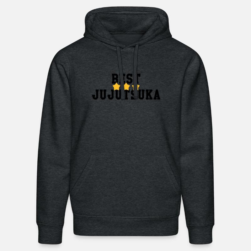 Jiu Jitsu / Jujutsu / Jiujitsu / Art Martial - Sweat à capuche bio DRUMMER Stanley/Stella Unisexe - gris foncé chiné