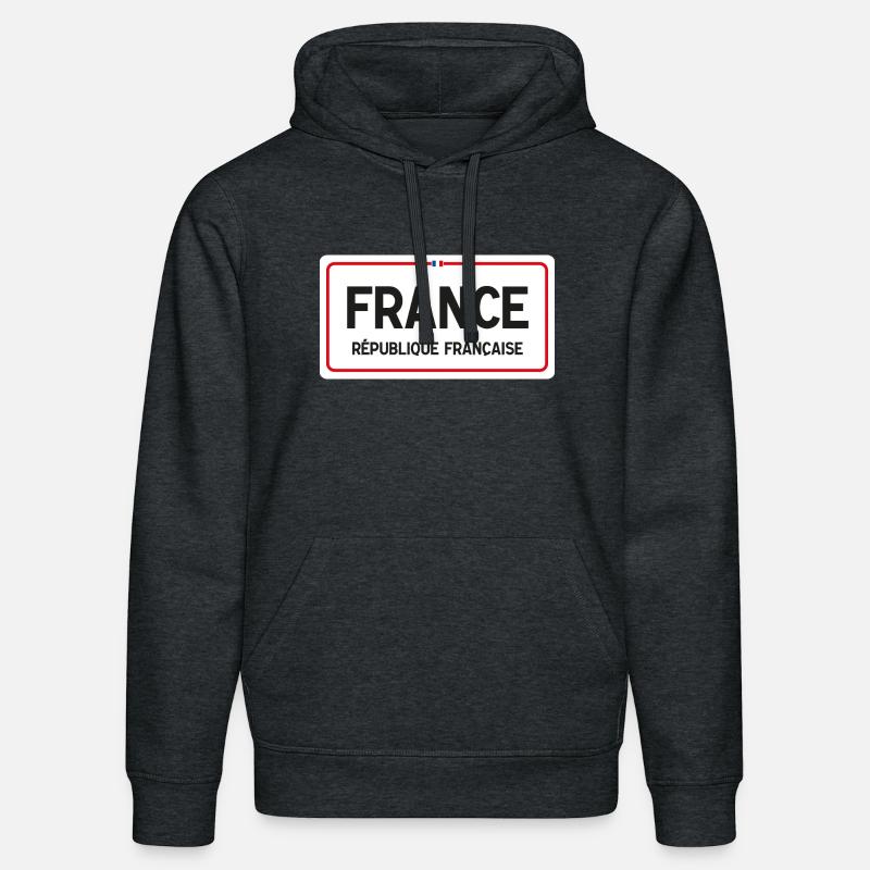 Conseil d’administration de la France - Sweat à capuche bio DRUMMER Stanley/Stella Unisexe - gris foncé chiné