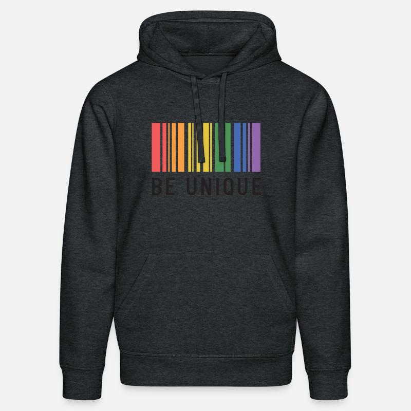 LGBT-Pride-Monat – Sei einzigartig - Stanley/Stella Unisex Bio-Hoodie DRUMMER  - Dunkelgrau meliert