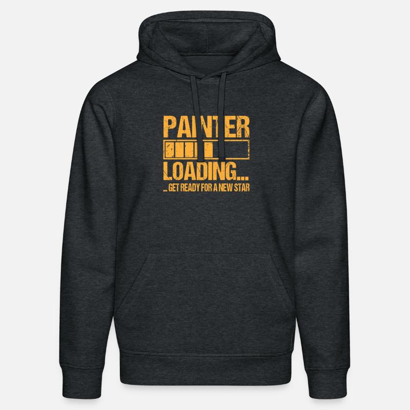 Painter loading Painter Training - Stanley/Stella DRUMMER Unisex Organic Hoodie - dark heather grey
