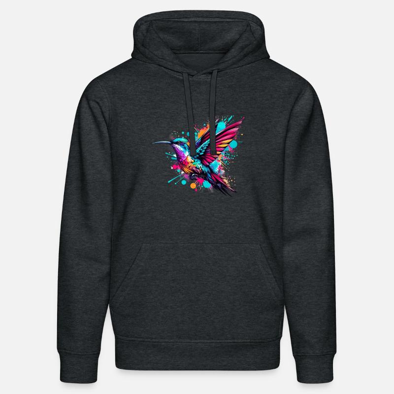 Colibri - Sweat à capuche bio DRUMMER Stanley/Stella Unisexe - gris foncé chiné