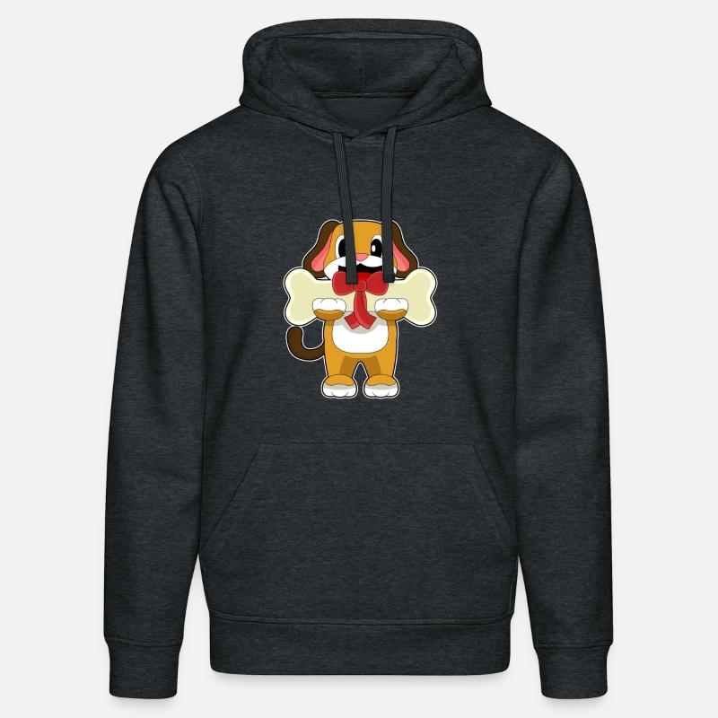 Os de chien - Sweat à capuche bio DRUMMER Stanley/Stella Unisexe - gris foncé chiné