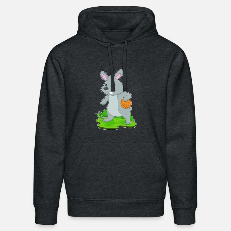 Bunny Basketteur Basketteur - Sweat à capuche bio DRUMMER Stanley/Stella Unisexe - gris foncé chiné