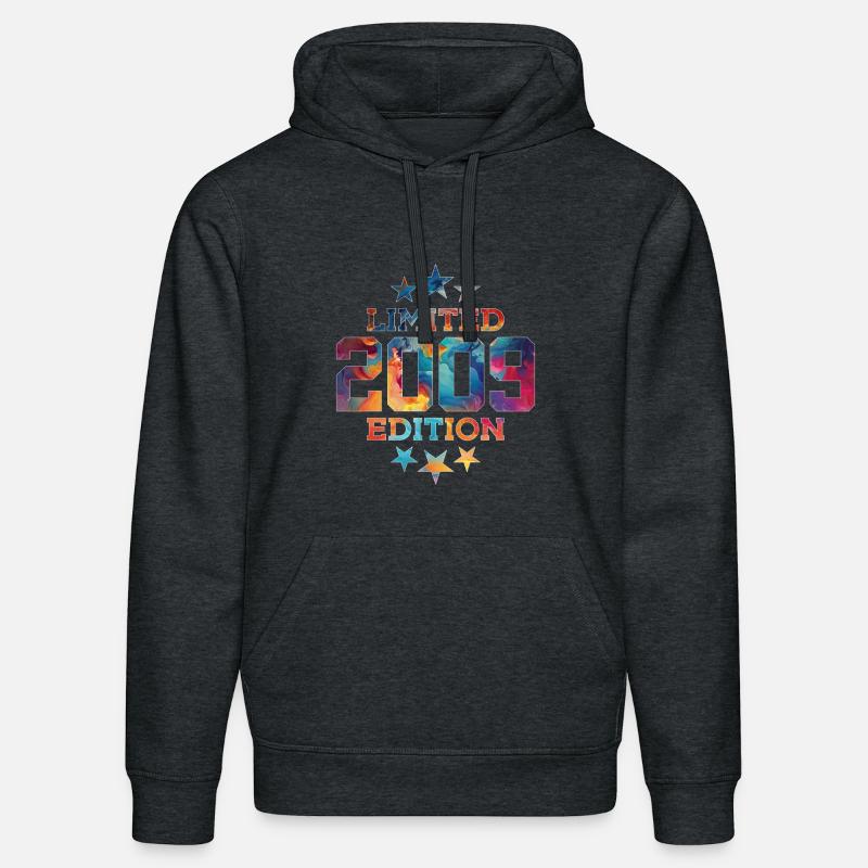 ÉDITION LIMITÉE 2009 17E ANNIVERSAIRE - Sweat à capuche bio DRUMMER Stanley/Stella Unisexe - gris foncé chiné