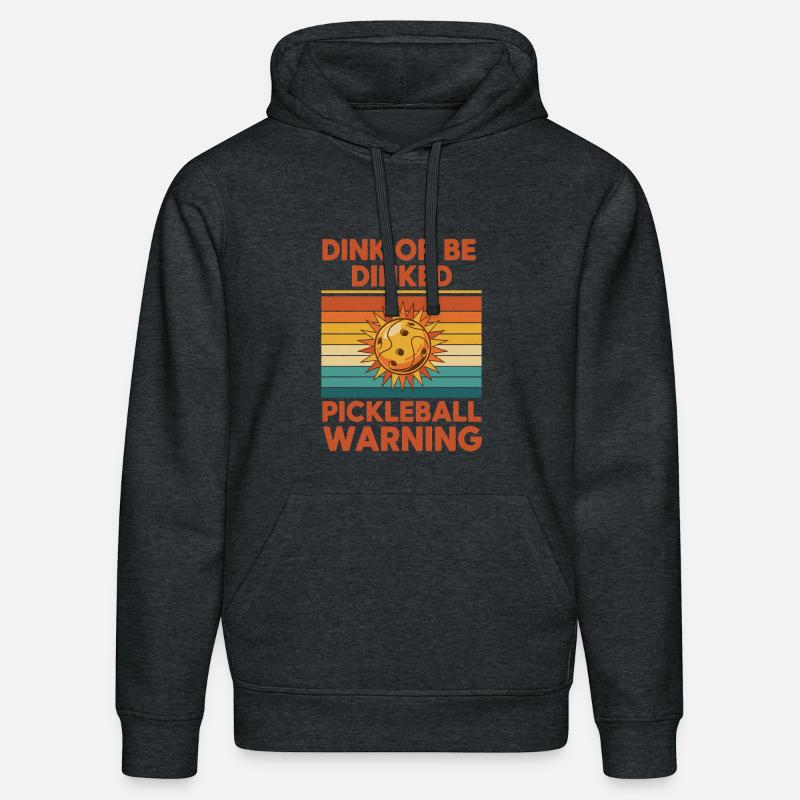 Pickleball-lustiger Spieler Dink Oder Werde Dinked - Stanley/Stella Unisex Bio-Hoodie DRUMMER  - Dunkelgrau meliert