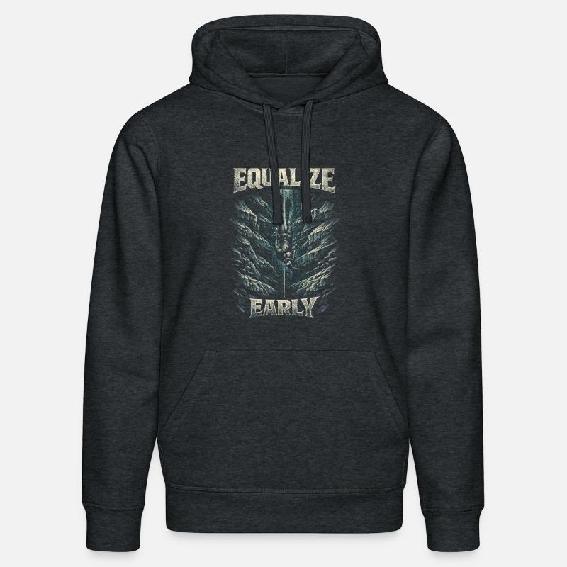 Apnée libre Égalisation précoce - Sweat à capuche bio DRUMMER Stanley/Stella Unisexe - gris foncé chiné
