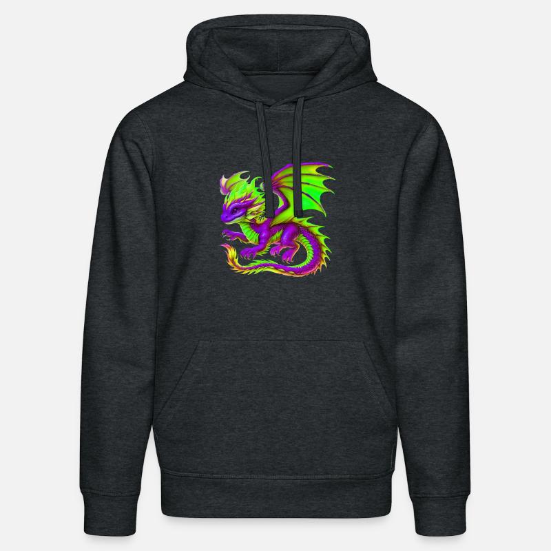 Dragon - Sweat à capuche bio DRUMMER Stanley/Stella Unisexe - gris foncé chiné