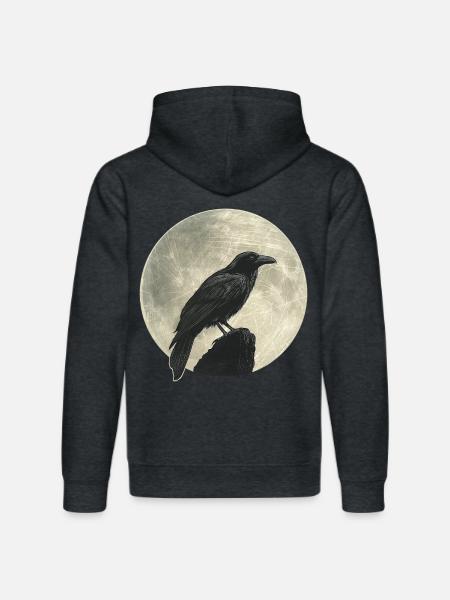 Raven - Stanley/Stella DRUMMER Unisex Organic Hoodie - dark heather grey