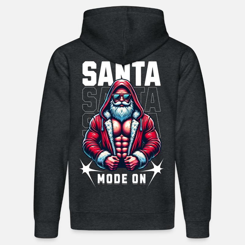 Mode Père Noël activé - Sweat à capuche bio DRUMMER Stanley/Stella Unisexe - gris foncé chiné