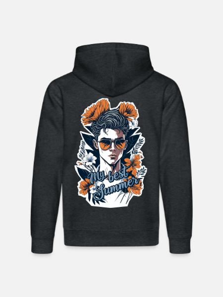 My best summer - Stanley/Stella DRUMMER Unisex Organic Hoodie - dark heather grey