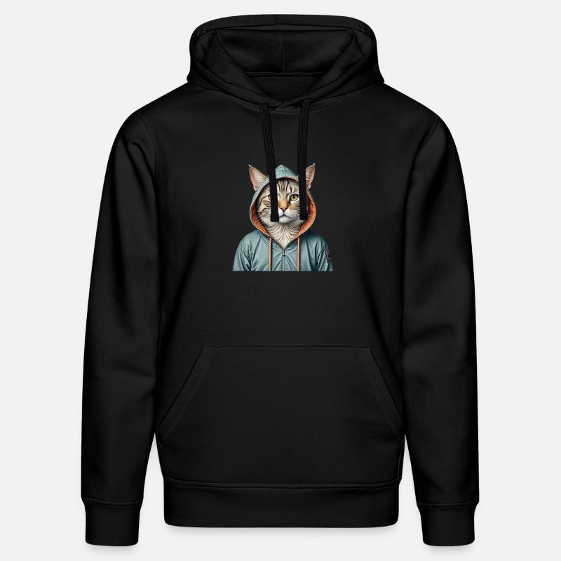 Chat portant une veste - Sweat à capuche bio DRUMMER Stanley/Stella Unisexe - noir